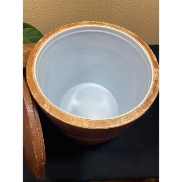 Vintage Mid Century Modern  Ice Bucket With Lid And Handle - Picture 4 of 7